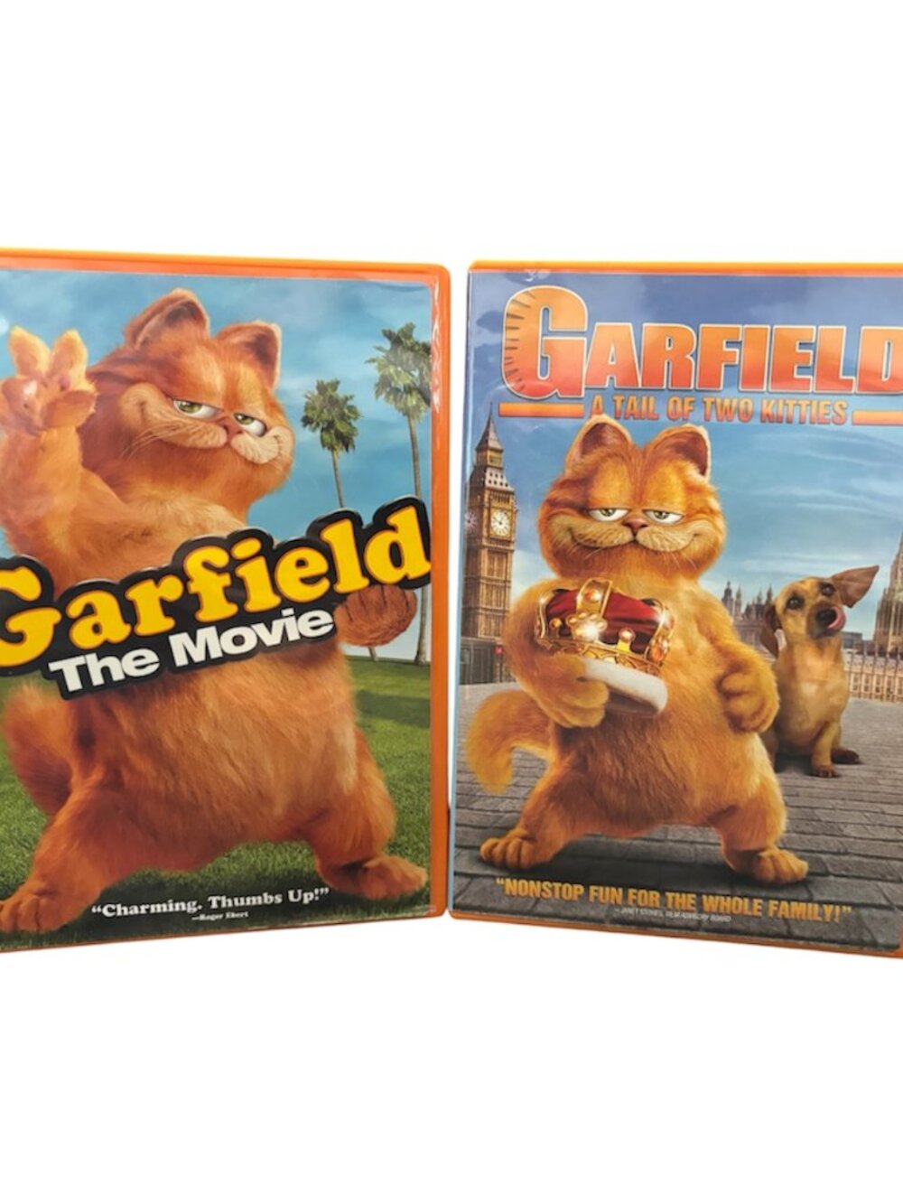 GARFIELD THE MOVIE & A TAIL OF TWO KITTIES DVD Live Action Animated Family PG